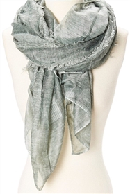 wholesale ladies scarves frayed stripe stonewash
