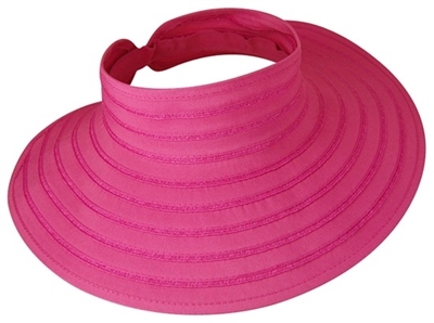 wholesale ladies sun visor hats rollup