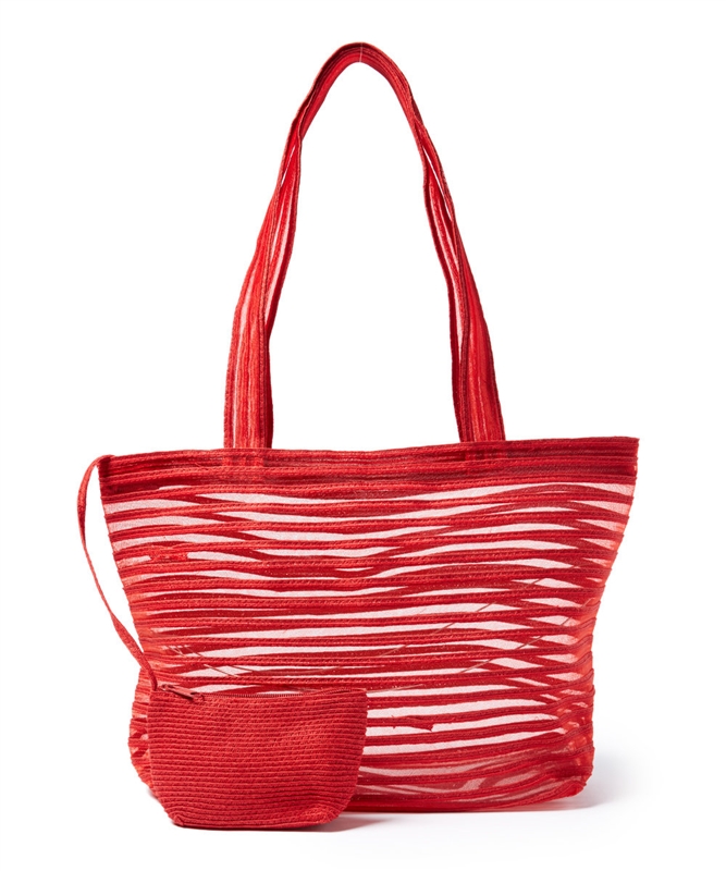 Wholesale transparent beach tote bags - straw mesh tote for the summer. Los Angeles wholesaler ...