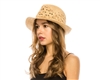 Wholesale Organic Raffia Straw Fedora Hats - Summer Fedoras Wholesale Los Angeles Beach Accessories