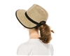 Wholesale Straw Ponytail Hats Beach Sun Fedora Hats
