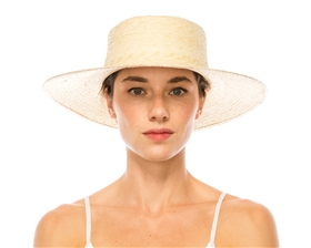 wholesale womens straw boater hats palm leaf straw boaters wholesale