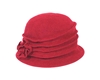 wholesale lambswool layered cloche  rosette