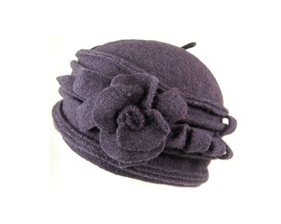 wholesale wool pillbox hats fancy flower