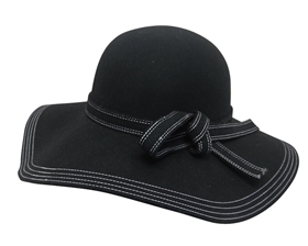 wholesale felt floppy hats knotted band