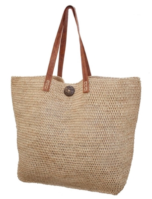 Wholesale Organic Raffia Straw Handbag - Oversize