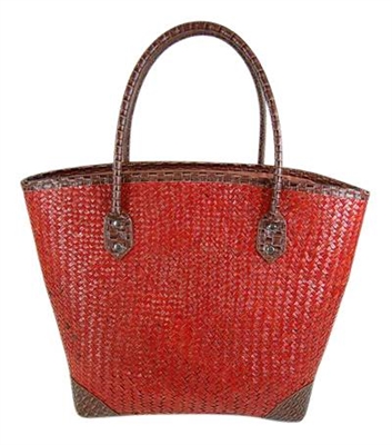 wholesale straw tote bags - medium straw resort handbag