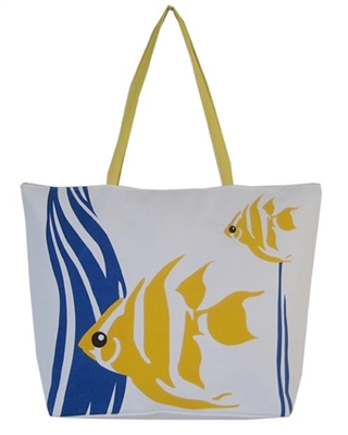 wholesale canvas beach bag with fishes