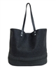 wholesale black handbags woven material