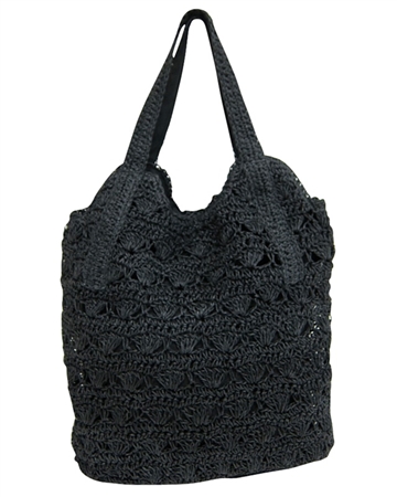 wholesale large crochet straw handbag tote bag