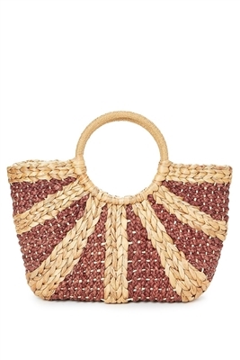 Wholesale Straw Handbags Sectional Woven Luxury Beach Bags