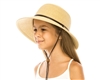 Wholesale Kids Straw Sun Protection Hats - UPF 50 Wide Brim Kids Hats Wholesale