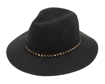Wholesale Black and Taupe Panama Hats for Women