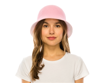 wholesale bucket hats reversible pink white