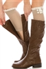 Wholesale Boot Socks Lightweight Lace Knit Boot Cuffs w/ Button