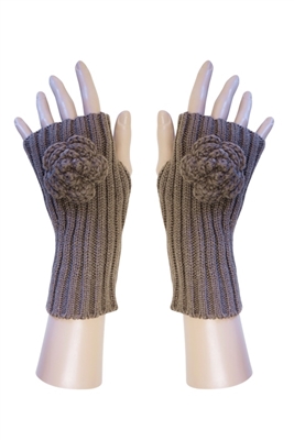 Wholesale Fingerless Gloves w/ Rosette