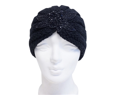 Wholesale Knit Turban w/ Applique