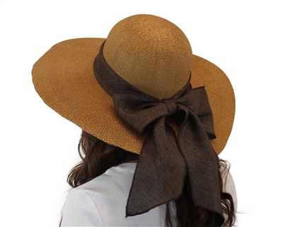 wholesale toyo straw sun hats with ribbon
