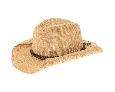 wholesale raffia straw cowboy hats womens mens