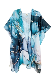 wholesale summer kimonos - marble splash