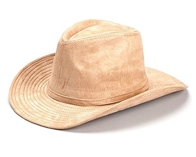 wholesale faux suede cowboy hat