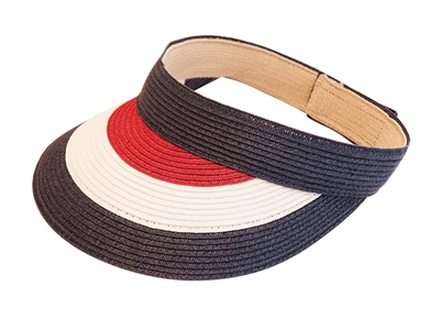 wholesale red white blue sun visor
