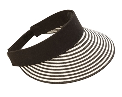 Wholesale Sun Visor Hats - Striped