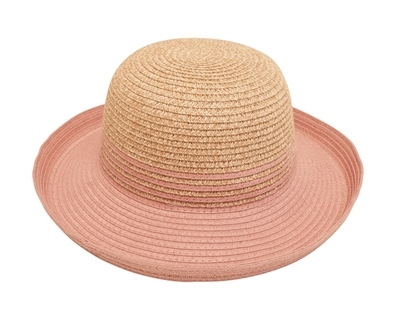wholesale fashion hats straw bucket hat with bow