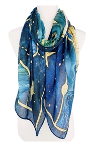 wholesale summer graphic print Scarf