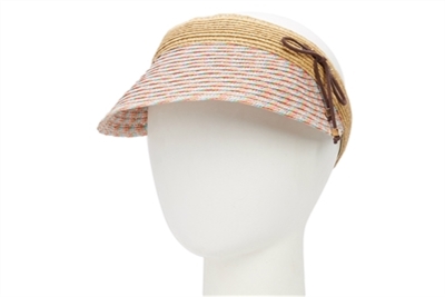 Wholesale Tweed Straw Sun Visor Hats
