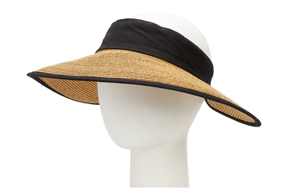 Wholesale Straw Sun Visors with Comfort Band