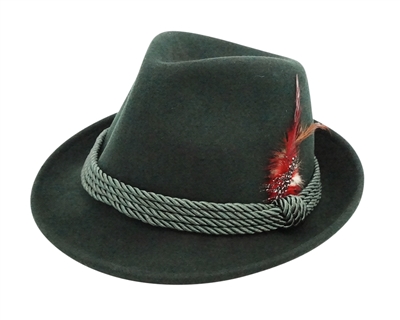 Wholesale Octoberfest Hats - Wool Felt Fedora