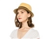 wholesale straw fedora hats bright pop colors summer fedoras