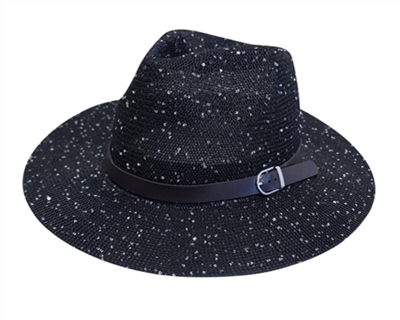 Wholesale Panama Hat with Belt and Sequins