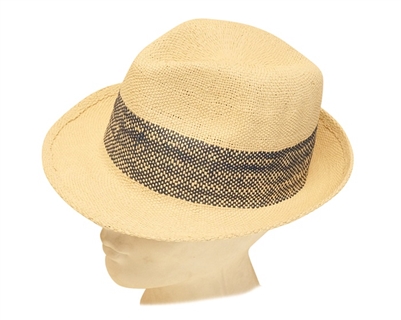wholesale fedora hats straw natural knitted toyo
