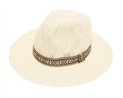 Wholesale Panama Hats Knit with Tribal Band