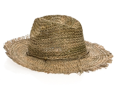 wholesale seagrass straw hats - crochet women's safari hat