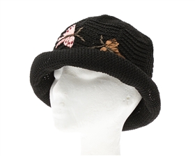 wholesale Crochet Hat w/ Butterfly