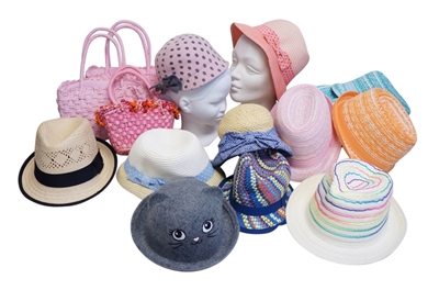 Wholesale Spring Summer Kids Hat Accessories Grab Bag