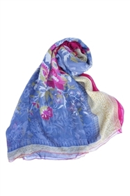wholesale graphic print silk scarf
