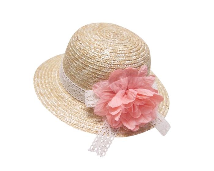 Natural Wheat Straw Hat Ribbon Tie Bow Brim Boater Hat Derby Beach Sun Hat  Cap
