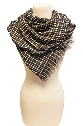 wholesale plaid scarves woven dots
