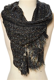 wholesale nubby multi stripes scarf