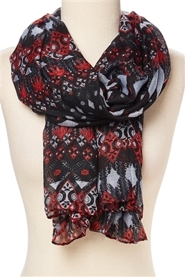 wholesale tribal diamond print scarf