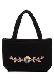 wholesale small velvet purse  embroidery