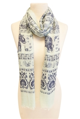 wholesale elephant print scarves