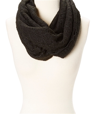wholesale ladies infinity scarves lacy knit