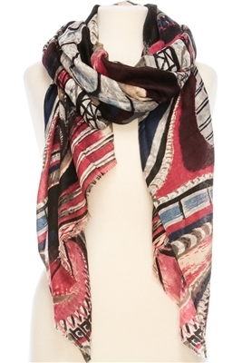Wholesale Painted Swirl Scarf