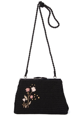 wholesale acrylic crochet flower purse