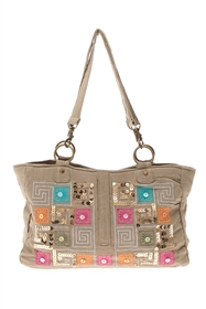 $3 Canvas Handbag w/ Sequins - LOW STOCK